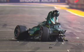 Accident spectaculos pentru Lance Stroll (Aston Martin) în timpul calificărilor din Singapore