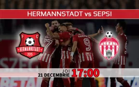 Hermannstadt vs Sepsi. Statistici si ponturi pariuri 21.12.2023