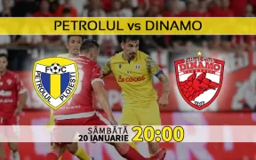 Petrolul vs Dinamo. Statistici si ponturi pariuri Romania Liga1- Superliga 20.01.2024