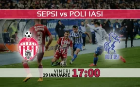 Sepsi vs Poli Iasi. Statistici si ponturi pariuri Romania Liga1- Superliga 19.01.2024