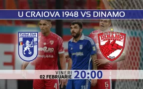 FCU Craiova vs Dinamo. Statistici fotbal si ponturi pariuri Romania Liga1- Superliga 02.02.2024