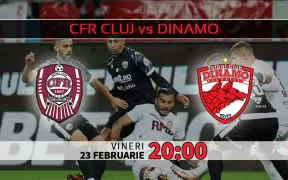 CFR Cluj vs Dinamo Statistici fotbal si ponturi pariuri Romania Liga1- Superliga 23.02.2024
