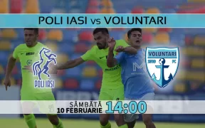 Poli Iasi vs Voluntari. Statistici fotbal si ponturi pariuri Romania Liga1- Superliga 10.02.2024