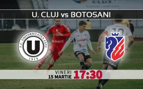 U. Cluj vs Botosani. Statistici fotbal si ponturi pariuri Romania SuperLiga 15.03.2024