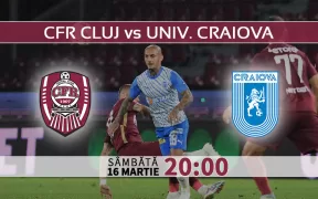 CFR Cluj vs Universitatea Craiova. Statistici fotbal si ponturi pariuri Romania Play-Off SuperLiga 16.03.2024
