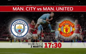 Manchester City vs Manchester Utd. Statistici fotbal si ponturi pariuri Anglia Premier League 03.03.2024