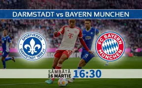 Darmstadt vs Bayern Munchen. Statistici fotbal si ponturi pariuri Bundesliga Germania 16.03.2024