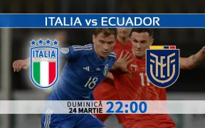 Italia vs Ecuador, Ponturi Pariuri Fotbal Amicale Internationale, 24.03.2024