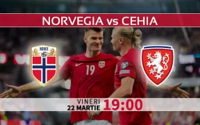 Norvegia vs Cehia, Ponturi Pariuri Fotbal Amicale Euro 2024, 22.03.2024