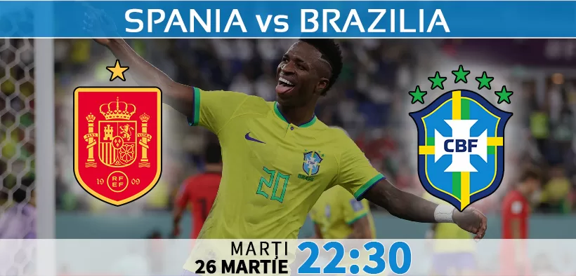 Spania vs Brazilia, Ponturi Pariuri Fotbal Amicale Internationale, 26.03.2024