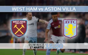 West Ham vs Aston Villa. Statistici fotbal si ponturi pariuri Premier League Anglia 17.03.2024