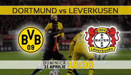 Dortmund vs Bayer Leverkusen. Ponturi Pariuri si Statistici Fotbal. Bundesliga Germania 21.04.2024