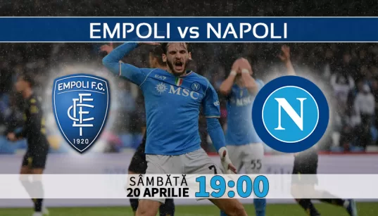 Empoli vs Napoli. Ponturi Pariuri si Statistici Fotbal. Serie A Italia 20.04.2024