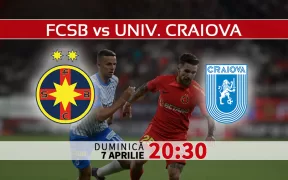 FCSB vs Universitatea Craiova. Statistici fotbal si ponturi pariuri SuperLiga Play Off Romania 07.04.2024
