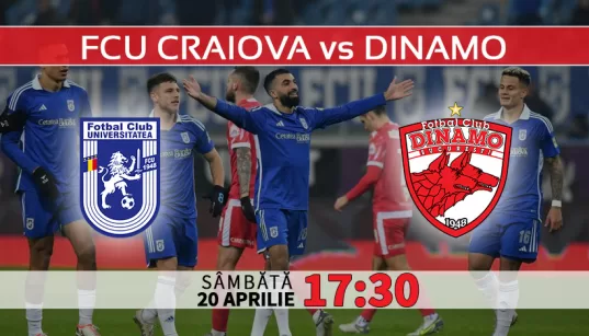 FCU Craiova vs Dinamo. Statistici fotbal si ponturi pariuri SuperLiga Play Out Romania 20.04.2024