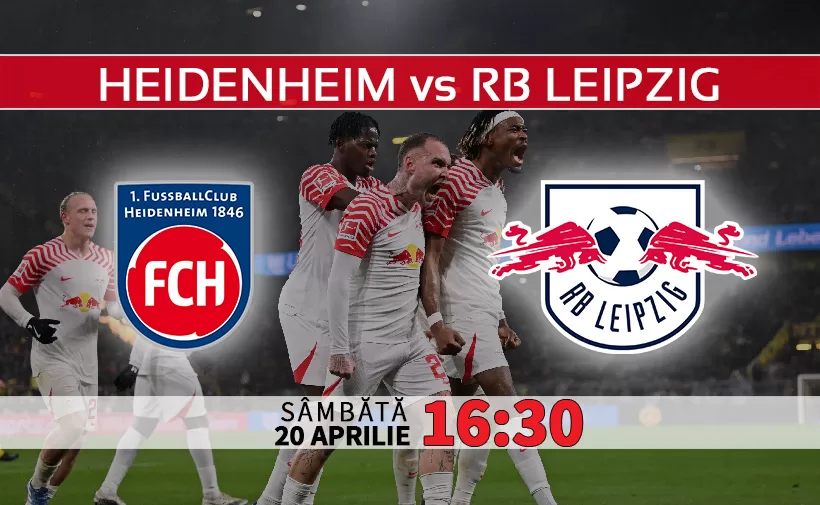 Heidenheim vs RB Leipzig. Statistici fotbal si ponturi pariuri Bundesliga Germania 20.04.2024