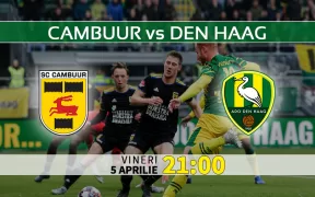 Cambuur vs Den Haag. Statistici fotbal si ponturi pariuri Eerste Divisie Olanda 05.04.2024
