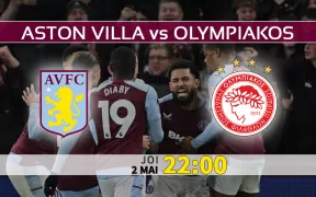 Aston Villa vs Olympiakos. Ponturi Pariuri si Statistici Fotbal. Conference League 02.05.2024