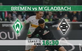 Werder Bremen vs Monchengladbach. Ponturi Pariuri Bundesliga si Statistici Fotbal 04.05.2024