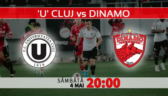 Universitatea Cluj vs Dinamo. Ponturi Pariuri SuperLiga si Statistici Fotbal 04.05.2024
