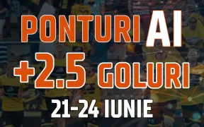 Postare Peste 2.5 Goluri 21-24 Iunie 2024