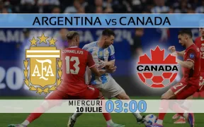 Argentina vs Canada meci din semifinalele Copa America