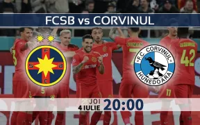 FCSB vs Corvinul Hunedoara meci din Supercupa Romaniei 2024