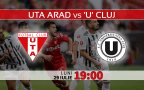 UTA Arad vs U Cluj Ponturi Superliga si Statistici Fotbal 29 Iulie 2024
