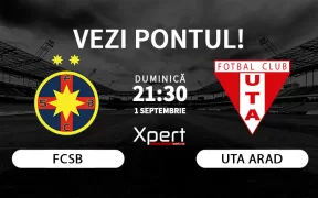 FCSB vs UTA Arad Ponturi Superliga 1 Septembrie 2024