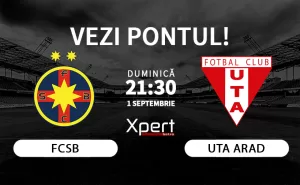 FCSB vs UTA Arad Ponturi Superliga 1 Septembrie 2024
