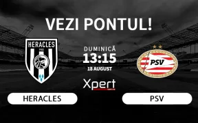 Heracles vs PSV Ponturi Olanda 18 August 2024