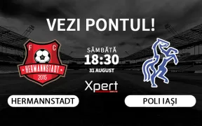 Hermannstadt vs Poli Iasi Ponturi Superliga 31-08-24