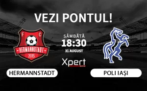 Hermannstadt vs Poli Iasi Ponturi Superliga 31-08-24