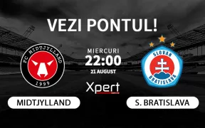 Midtjylland vs Slovan Bratislava Ponturi Champions League 21 August 2024