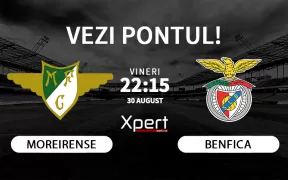 Moreirense vs Benfica Ponturi Portugalia 30-08-24