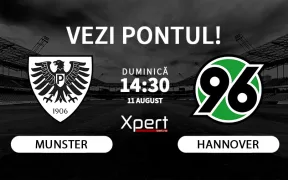 Munster vs Hannover Ponturi Bundesliga 2 11 August 2024