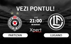 Partizan vs Lugano Ponturi Europa League 08-08-24