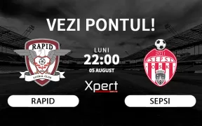 Rapid vs Sepsi Ponturi Superliga 05 August 2024