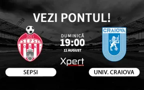 Sepsi vs Universitatea Craiova Ponturi Superliga 11 August 2024