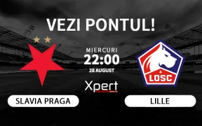 Slavia Praga vs Lille Ponturi Champions League 28-08-24