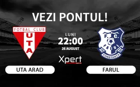 UTA Arad vs Farul Ponturi Superliga 26 August 2024