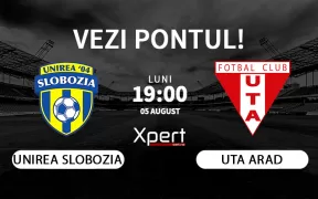 Unirea Slobozia vs UTA Arad Ponturi Superliga 05 August 24