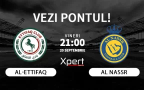 Al-Ettifaq vs Al Nassr Ponturi Arabia Saudita 20.09.24