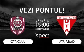 CFR Cluj vs UTA Arad Ponturi Superliga 28.09.24