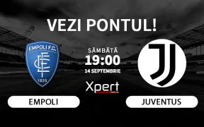 Empoli vs Juventus Ponturi Serie A 14.09.24