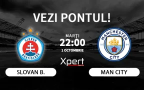 Slovan Bratislava vs Manchester City Ponturi Champions League 01.10.24
