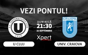U Cluj vs Universitatea Craiova Ponturi Superliga 22.09.24