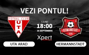 UTA Arad vs Hermannstadt Ponturi Superliga 16.09.24