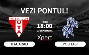 UTA Arad vs Poli Iasi Ponturi Superliga 23.09.24