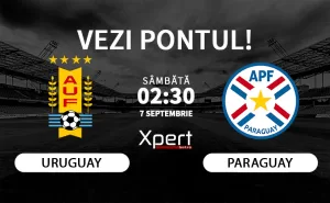 Uruguay vs Paraguay Ponturi Preliminarii Cupa Mondiala 07-09-24